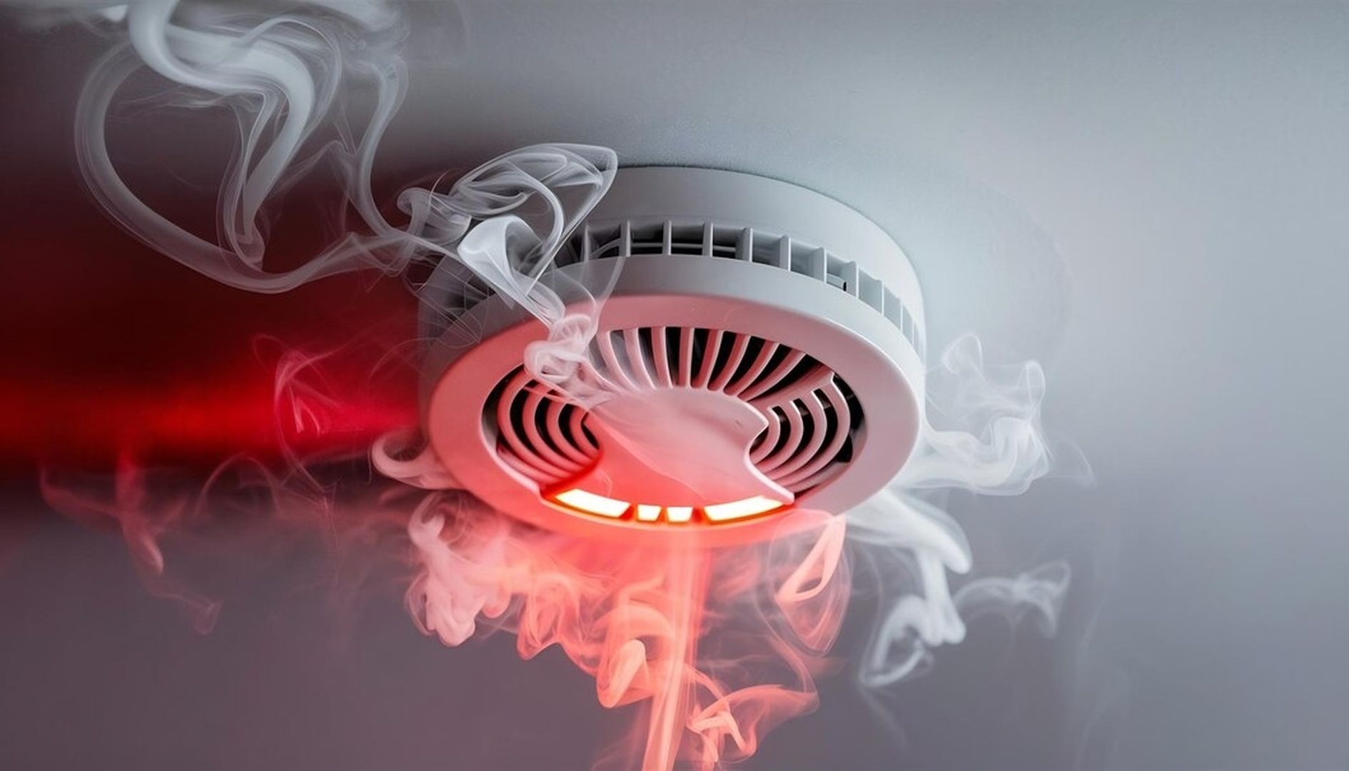 Services resized 2 smoke detector with white smoke red warning light 926199 2219667